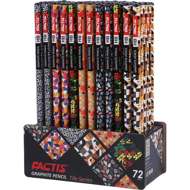 مداد مشکی فکتیس طرح کاشی Factis Tile Series