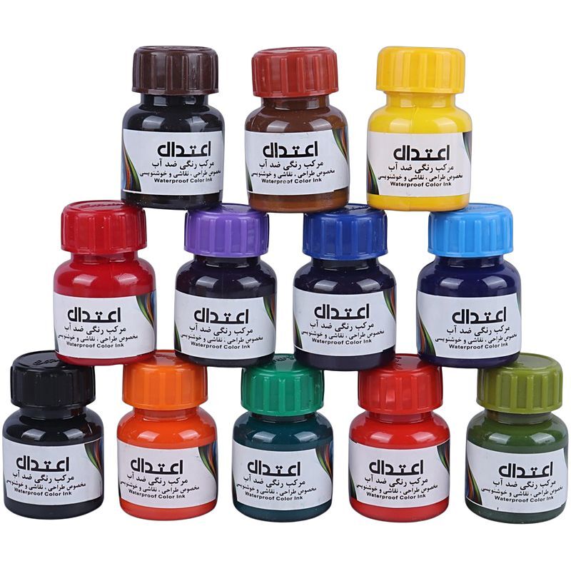 مرکب رنگی خوشنویسی اعتدال Etedal 25ml