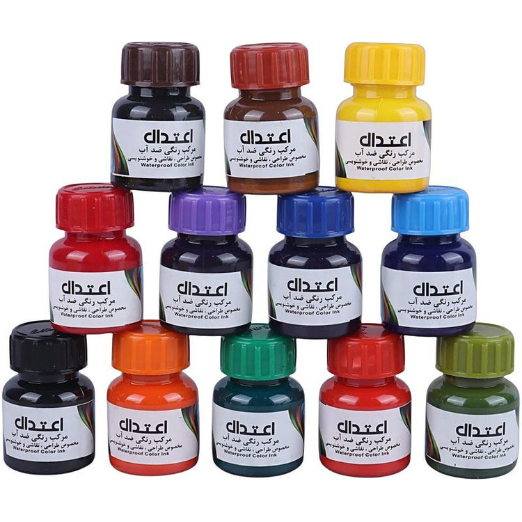 مرکب رنگی خوشنویسی اعتدال Etedal 25ml