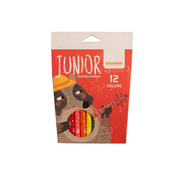 ماژیک نقاشی 12 رنگ اسکول فنز مدل JUNIOR