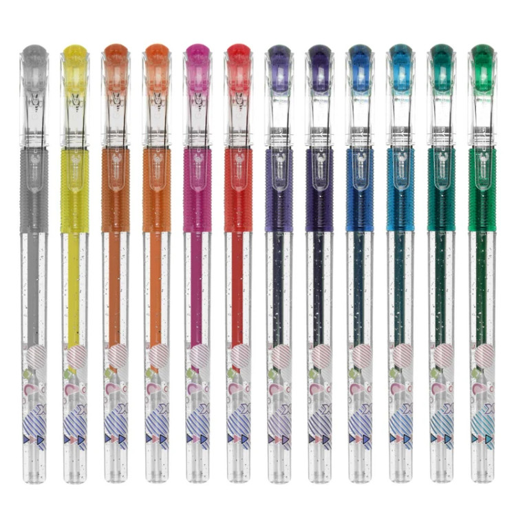 روان نويس اکليلي 12 رنگ 1/0mm سي کلاس مدل Glitter